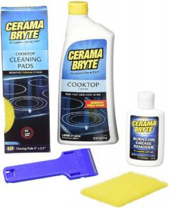 Cerama Bryte - Best Value Kit Ceramic Cooktop Cleaner Grease Remover Bundle