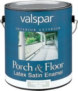 Valspar Porch and Floor Latex Satin Enamel - Best floor paint for wooden floors