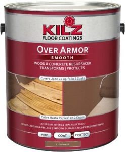 KILZ Over Armor Smooth Wood/Concrete Coating - Best paint for hardwood floors