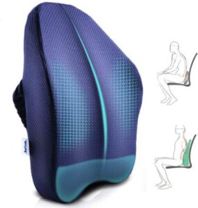 Ergonomic Lumbar Support Pillow, Memory Foam Back Cushion, Best Office chair back cushion