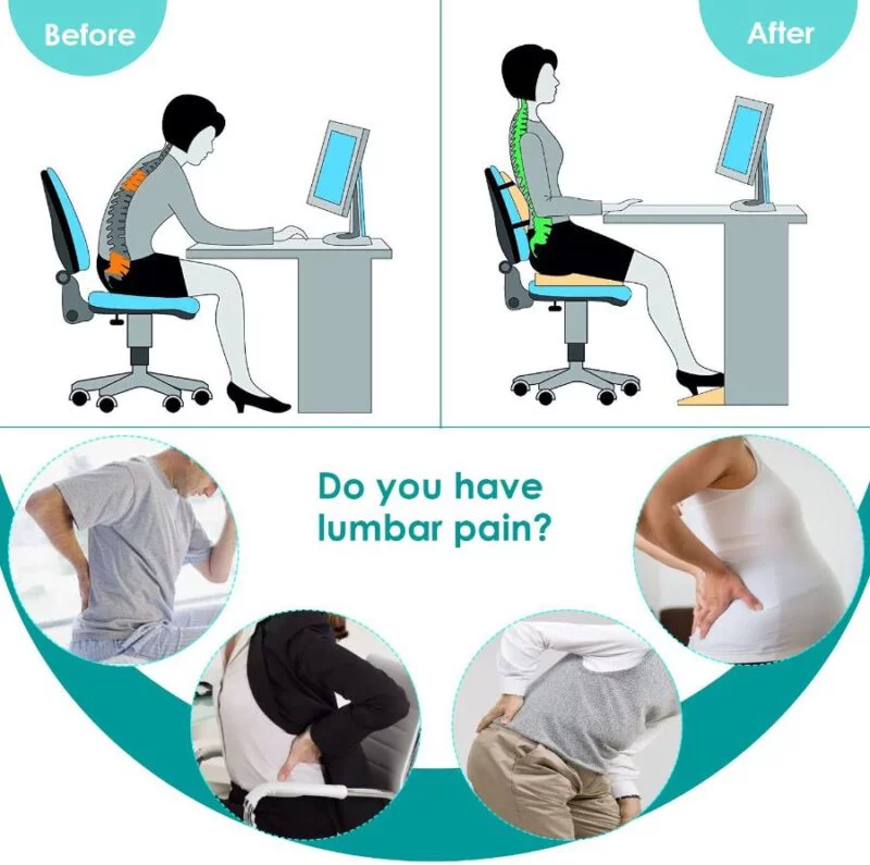 seating position in office chair with back support 