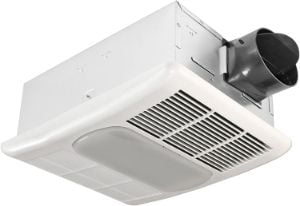 Delta BreezRadiance RAD80L 80 CFM Bathroom Exhaust Fan, light and heater