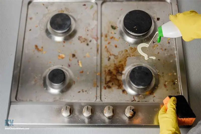 How to Clean Burnt Stains from Stainless Steel Stove 4