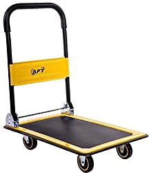 Push Platform Truck Dolly - Multipurpose Rolling Flatbed Cart for Moving Household Items