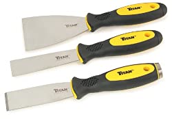 Titan 17000 Scraper and 3 Piece stainless steel Putty Knife Set - Best rated putty knife