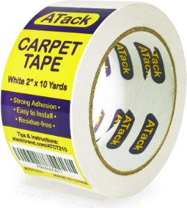 7. Atack Removable Carpet Tape for Area Rugs, Carpets Over Carpets or Hardwood Floors