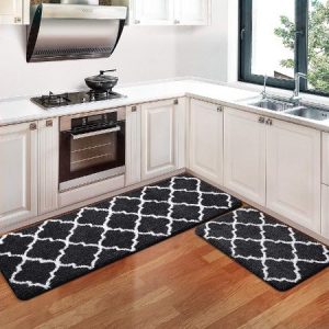 KMAT Non-Slip Super Absorbent Washable Runner Rugs For Hardwood Floors In Kitchen 