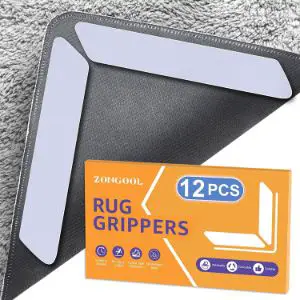 ZONGOOL Reusable Rug Grippers - Washable Rug Tape for Hardwood Floors