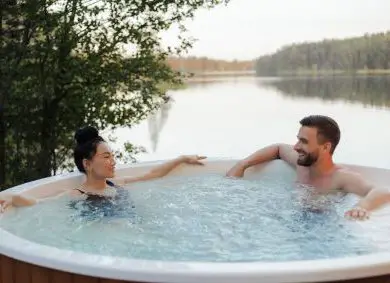 People Relaxing in a Clean Spa